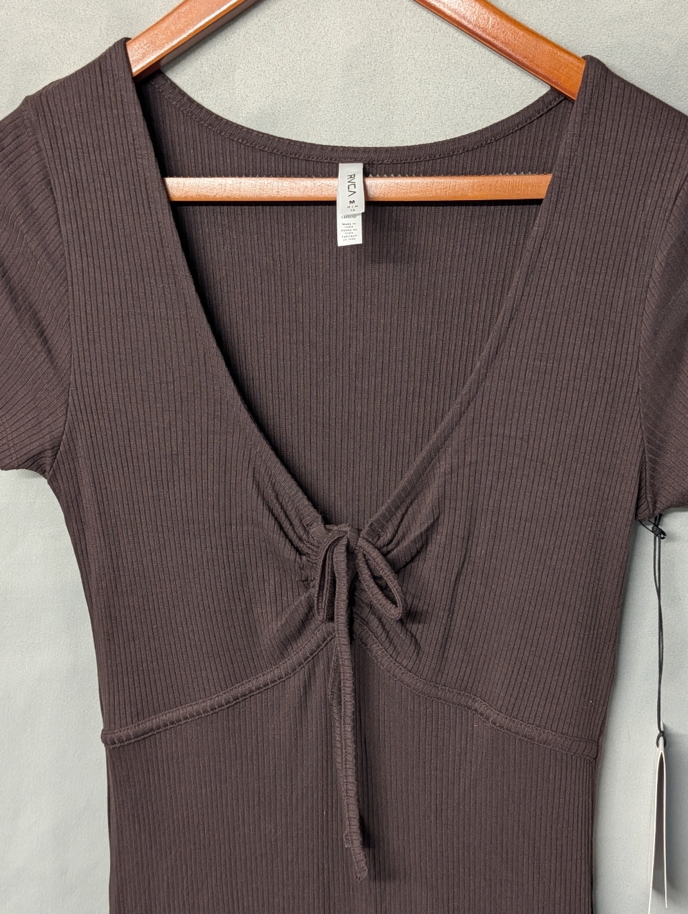 RVCA Smitten II Midi Dress | Chocolate Torte Size Medium - Picture 7 of 16